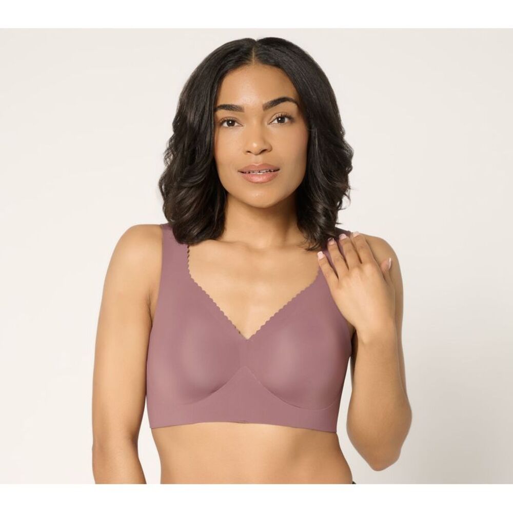 Evelyn & Bobbie Women's Bra Sz 2XL (XXL) Seamless Wirefree Purple